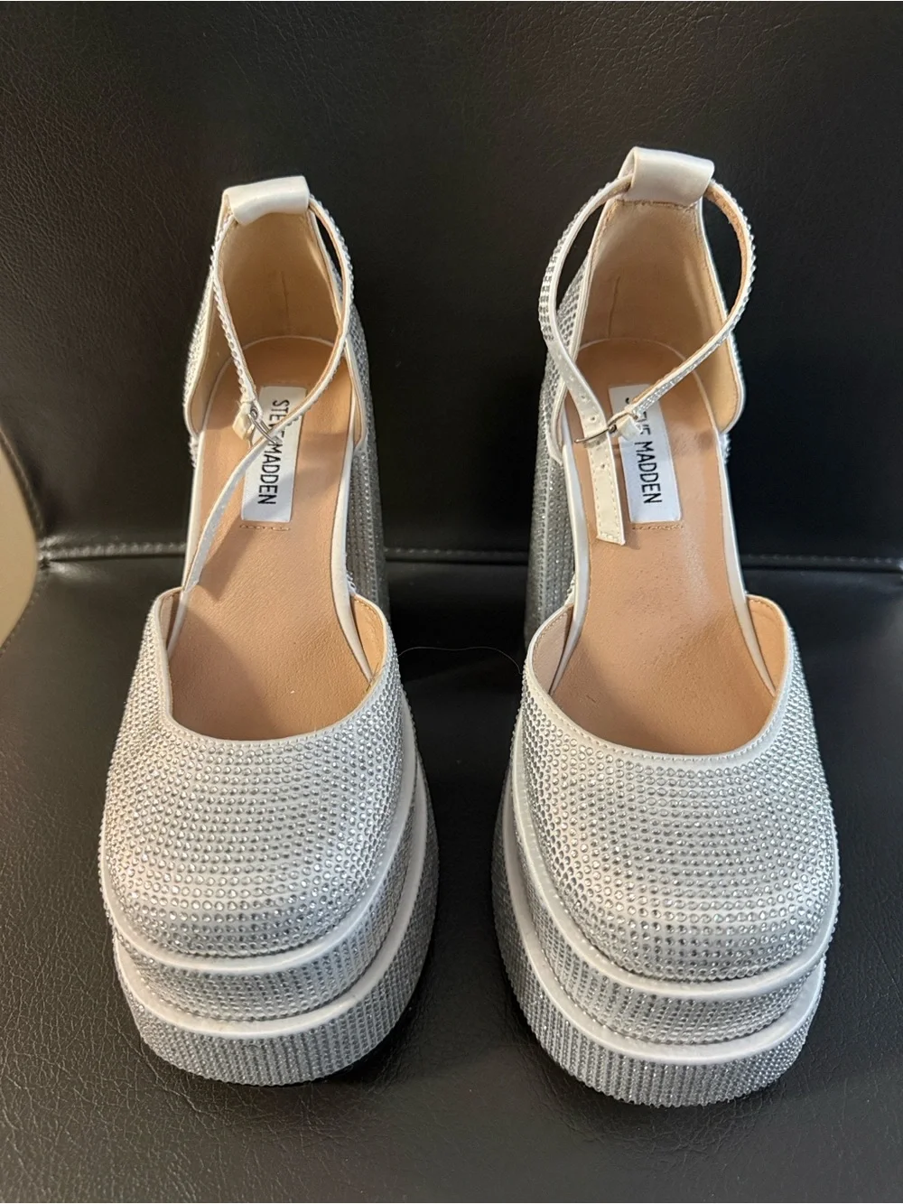 Steve Madden Charlize Platform Heels, Covered All Over In Sparkling Rhinestone